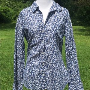 Blue Long Sleeve Old Navy Button Down Top